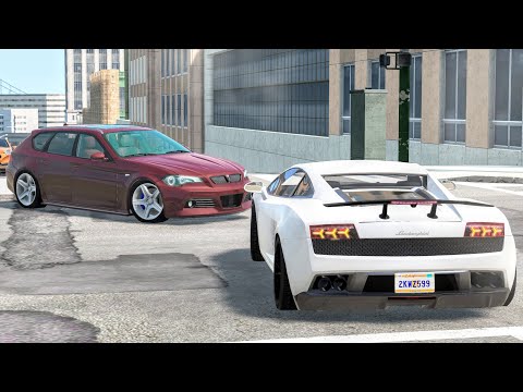 Crossroad Car Crashes Compilation 1/10/2021 - BeamNG.Drive