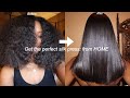 HOW TO SILK PRESS YOUR NATURAL HAIR AT HOME FROM CURLY TO BONE STRAIGHT