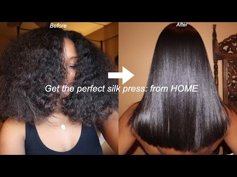 HOW TO: SILK PRESS YOUR NATURAL HAIR AT HOME | FROM...
