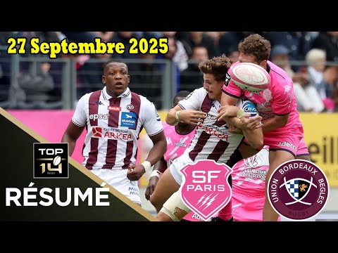 TOP14: Full game summary Stade Français Paris vs Union Bordeaux-Bègles: Day 4 - 2025/2026 season