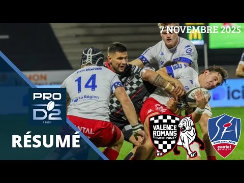 Pro D2 J10 : le résumé de Valence-Romans vs Aurillac - Saison 2025/26
