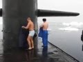 Суровые Русские подводники купаются в Северном Ледовитом океане 