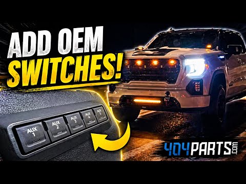 GMC Sierra & Chevy Silverado OEM Upfitter Auxiliary Switch Upgrade – Full Install Guide!