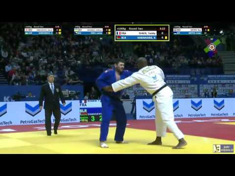 Judo 2016 European Championships Kazan: Riner (FRA) - Vakhaviak (BLR) [+100kg]
