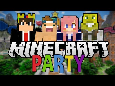 Minecraft Party Time with Friends | Mini games