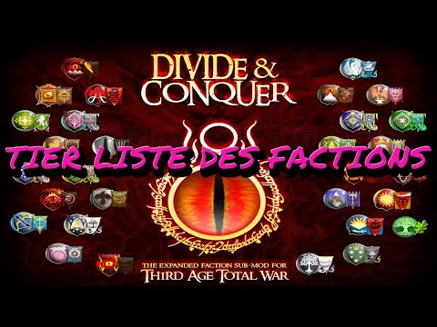 Divide and Conquer, Tierlist des factions 1/2