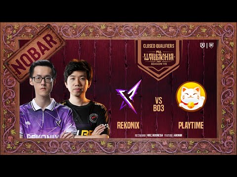 REKONIX vs PlayTime - PGL Wallachia Season 7: Asia CQ 2@VEENOMONDOTA @AvilleYT @jackkydota0611