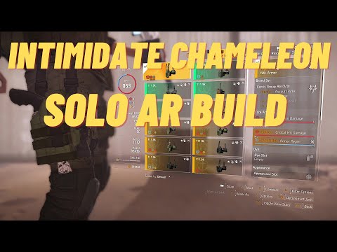 THE DIVISION 2- INTIMIDATE CHAMELEON AR SOLO BUILD TU11