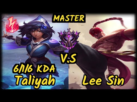 FLA Shrimp (TALIYAH) vs LEE SIN - 6/1/6 KDA JUNGLE GAMEPLAY - BR Ranked MASTER