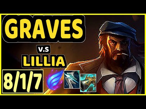 IMPACT (GRAVES) vs LILLIA - 8/1/7 KDA JUNGLE GAMEPLAY - NA Ranked MASTER