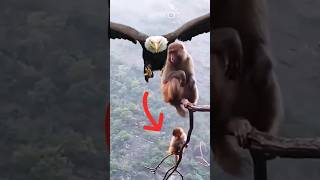 Download lagu ELANG RAKSASA MENCOBA MENYERANG ANAK MONYET #animals #foryou mp3