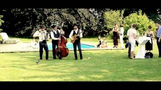 Hochzeit im Garten am Nachmittag - Django Mobil - mobile Band - live