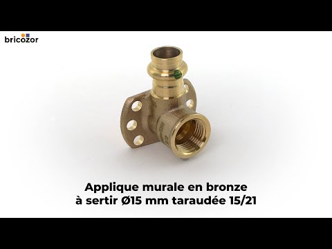 Applique bronze -femelle à sertir femelle à visser VIEGA