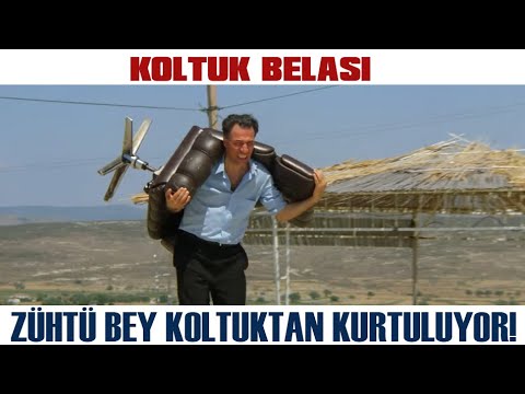 Koltuk Belası Türk Filmi | Zühtü Bey Koltuktan Kurtuluyor | Kemal Sunal Filmleri