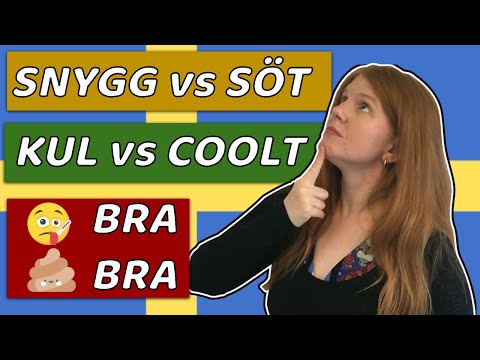 Avoid these common Swedish mistakes! Söt or Snygg? Kul or Coolt? - Learn Swedish in a Fun Way!