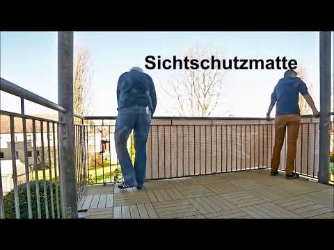Tetzner und Jentzsch Sichtschutzmatten Polyrattan Montageanleitung