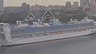 cruise ship MV Pacific adventure arriving to Sydney