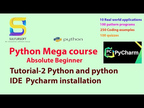 Python 1 Easy Tutorial For Absolute Beginners Installation Of Python And Python Ide Pycharm