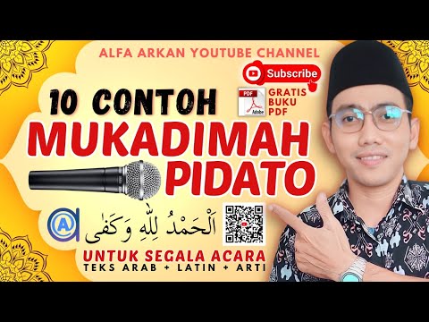 10 CONTOH MUKADIMAH SINGKAT SEGALA ACARA LENGKAP teks arab latin arti || gratis BUKU PDF #ceramah