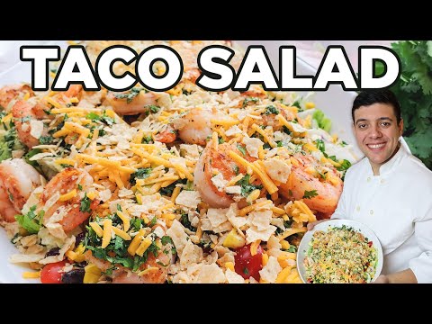 Fast and Easy Taco Salad with Shrimp