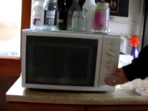 What happens if you put a DVD in a microwave?