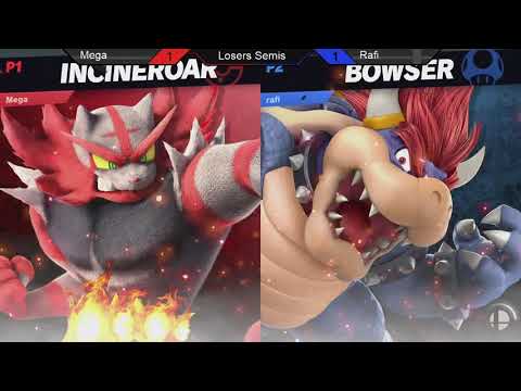 Smash Ultimate @ UCI #15 - CG | Rafi (Bowser) vs Mega (Incineroar) Losers Semis