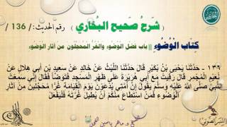 136 - شرح صحيح البخاري كتاب الوضوء | باب فضل الوضوء وَالْغُرُّ المحجلون من آثار الوضوء - الحديث 136 image