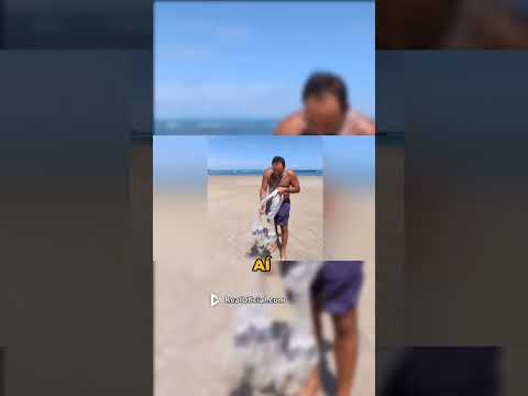 Ganhei uma tarrafa artesanal vou testar #nordeste #praia #ceará