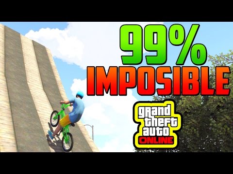 99% IMPOSIBLE! DOBLE RAMPA SÚPER DIFICIL!! - Gameplay GTA 5 Online Funny Moments