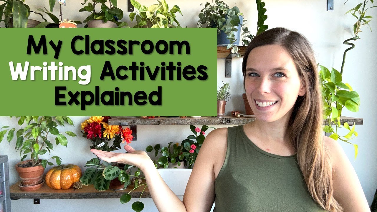 My Writing Activities Explained