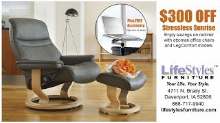 Stressless Sunrise Sale & Free Accessory