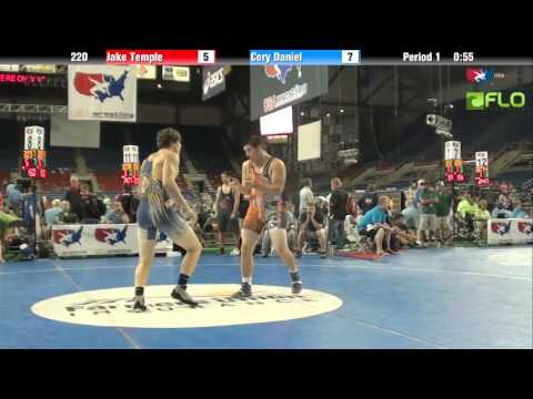 Junior 220 - Jake Temple (Pennsylvania) vs. Cory Daniel (Maryland)