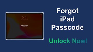 Forgot iPad Password? Unlock iPad without Passcode (No Data Loss)