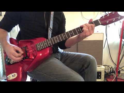 Electric guitar made out of a vintage star wars action figure case because who the hell knows why The Blinged Out Darth Vadercaster 2020 Hot Rod Red Sparkle image 10