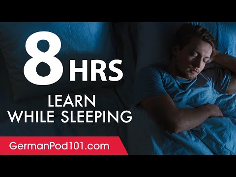 Learn German While Sleeping 8 Hours - Learn ALL Basic Vocabulary