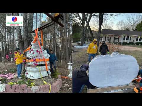 VẬN CHUYỂN 1 CONT 40'HC TƯỢNG PHẬT VÀ PHẬT CỤ | THIỀN VIỆN Ở THÀNH PHỐ ATLANTA, GA, USA