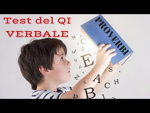 Verbal Intelligence Test - Italian Proverbs