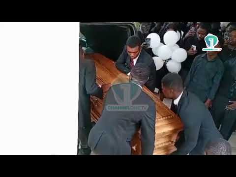 Tears as Ivan Apprey Baidoo’s Body Is Carried Into Hearse