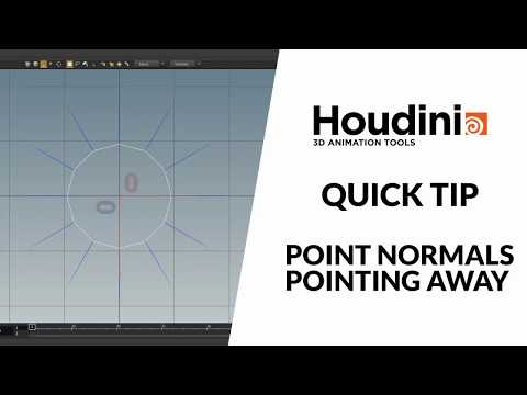 Houdini  quick tip - point normals  pointing away