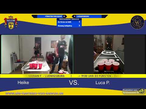 Saison 9, Spieltag 4, E7: Heike vs Beerpong Ludwigsburg (Best of 5)