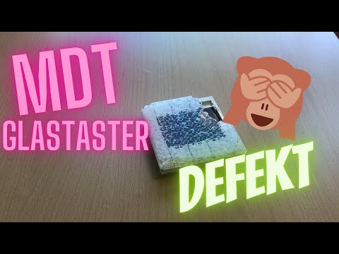 KNX Glastaster (MDT) defekt, Glasbruch durch Hardwareabsturz.