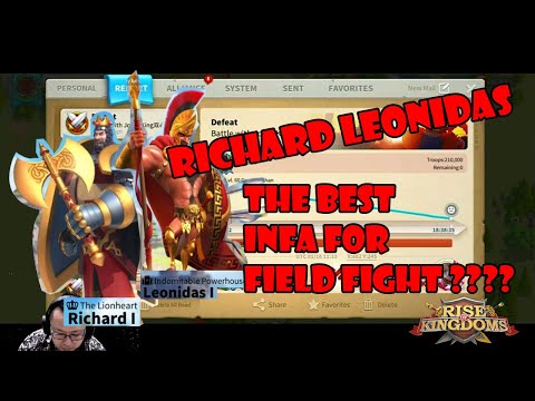 RICHARD LEONIDAS ON TEST !! they r the best infa commander on field???? || RISE OF KINGDOM INDONESIA