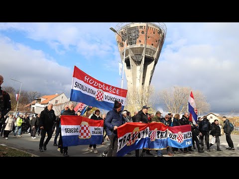 Kolona sjećanja od vukovarske bolnice do Memorijalnog groblja hrvatskih branitelja