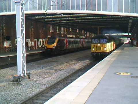 Colas Rail Freight 56094 on 6S96 Sinfin Sdgs to Grangemouth passing Stoke-on-trent 18/09/2014