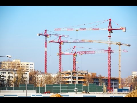 Żurawie wieżowe - Wynajem żurawi PGMB "Warszawa" Sp z o.o.