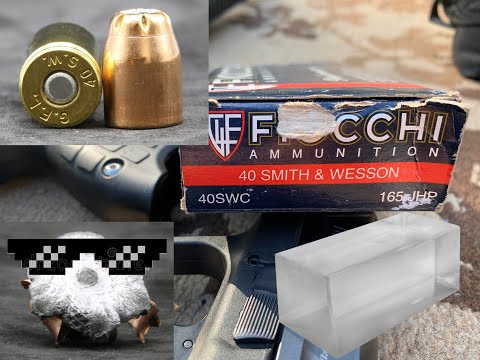 .40S\u0026W, 165gr JHP, Fiocchi (40SWC) Review