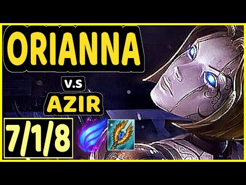 NOMANZ (ORIANNA) vs AZIR - 7/1/8 KDA MID CHALLENGER GAMEPLAY - EUW