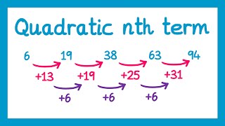 Download the video "Finding the nth term of a Quadratic Sequence - GCSE Higher Maths"