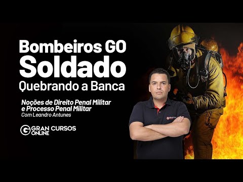 Concurso Bombeiros GO Soldado-Quebrando a Banca|Noções de Direito Penal Militar com Leandro Antunes
