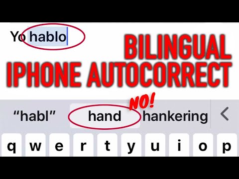 iPhone autocorrect in two languages